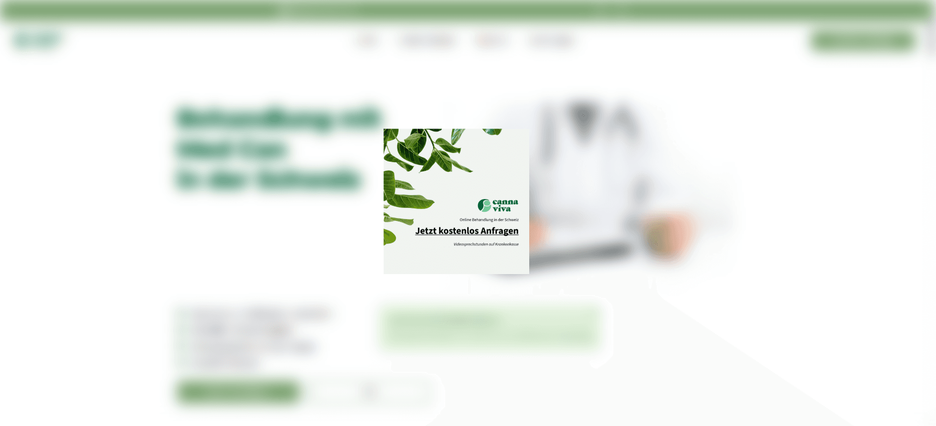 Homepage von cannaviva.ch